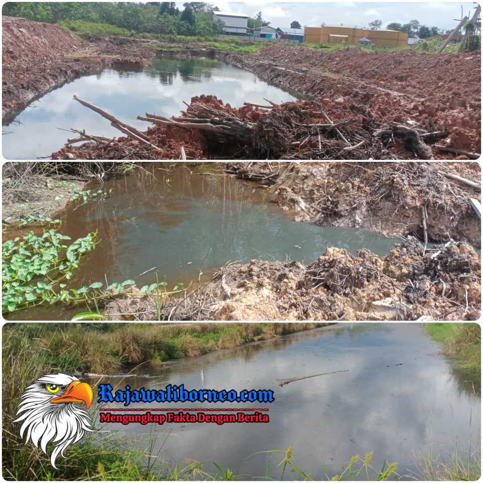 Warga Menemukan Limbah Pabrik Kelapa Sawit PT. Julong Mengalir ke Sungai Tertung Yang Bermuara ke Sungai Melawi.