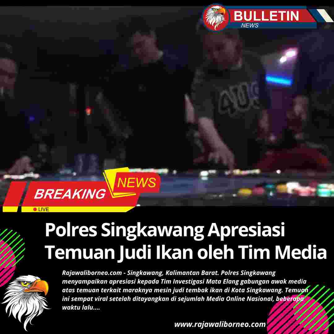 Polres Singkawang Apresiasi Temuan Judi Ikan oleh Tim Media