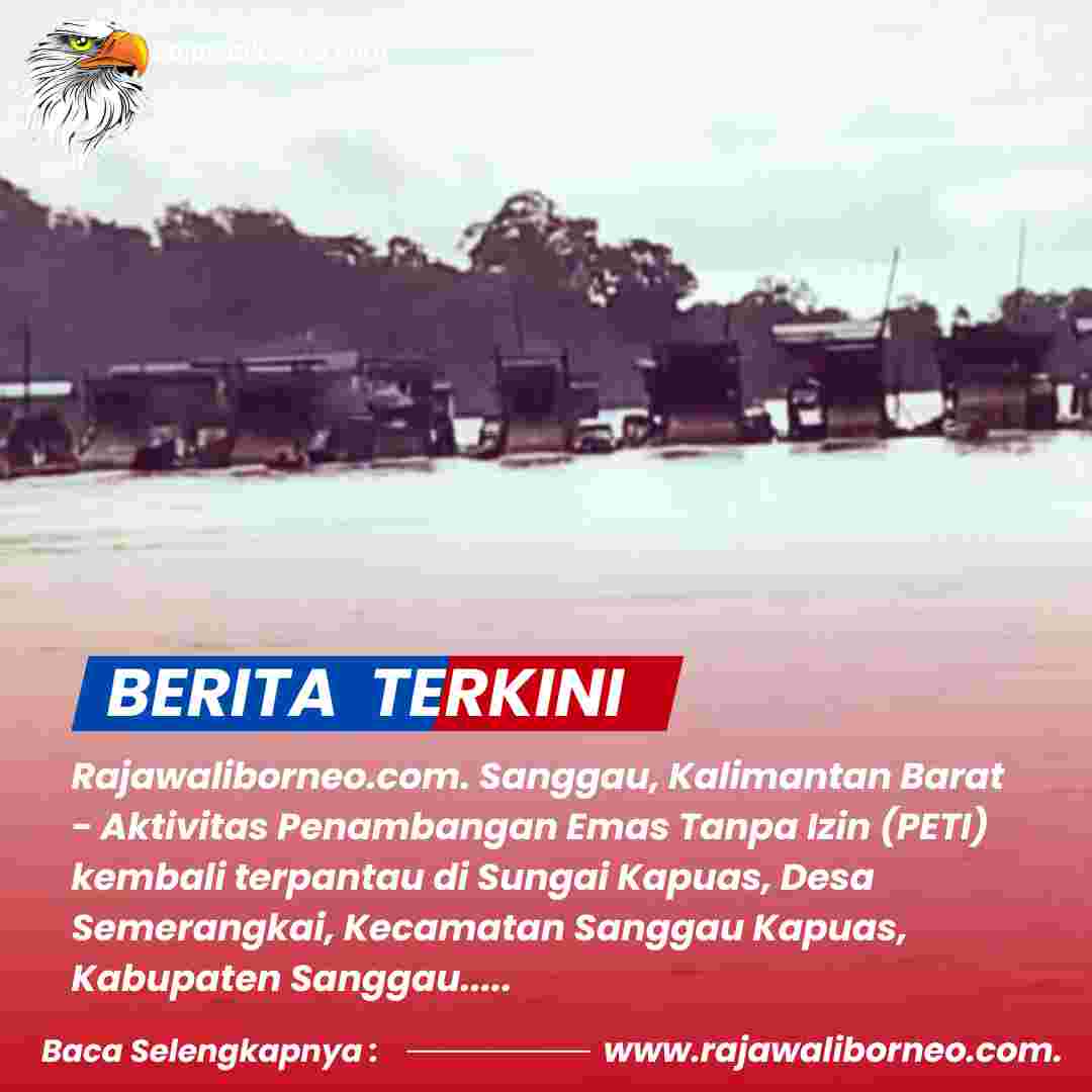 PETI Kembali Marak di Sungai Kapuas, Diduga Libatkan Oknum Aparat