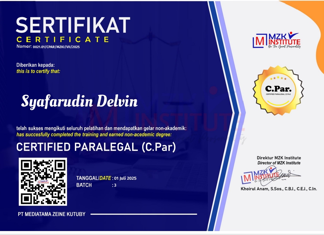 Sertifikat Paralegal