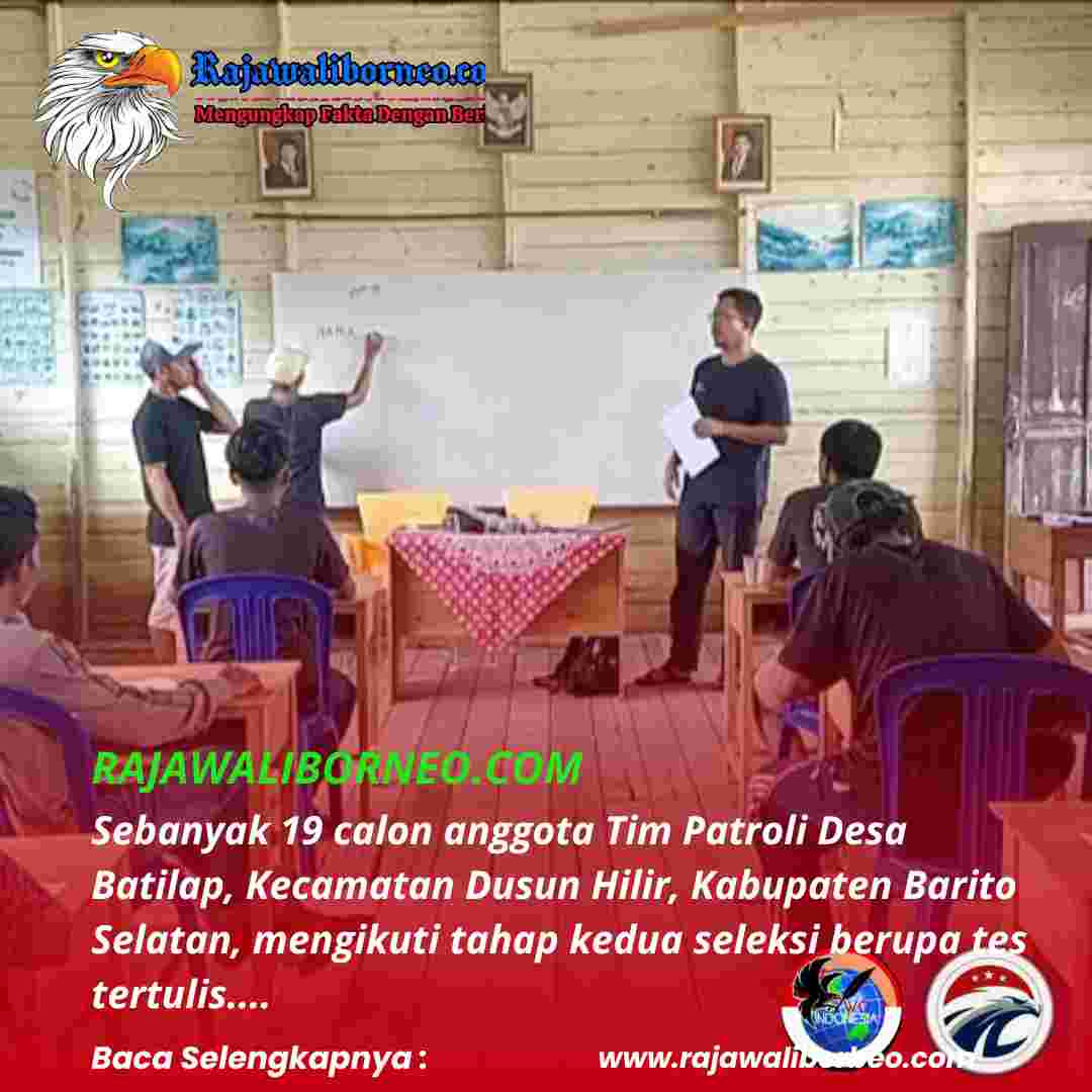 19 Calon Ikuti Tes Tertulis Tim Patroli Batilap