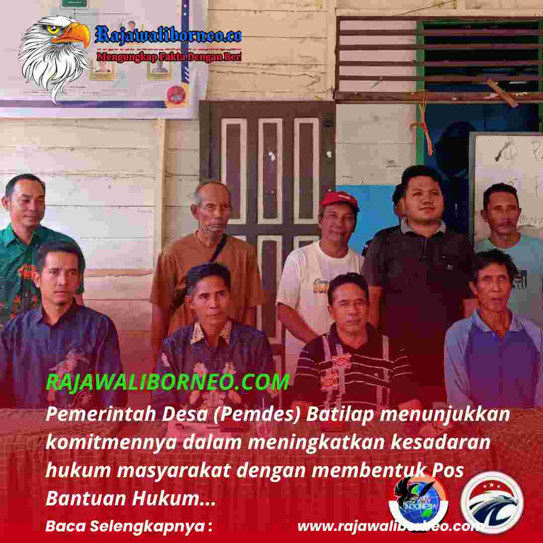 Pemdes Batilap Resmikan Posbakum Hukum Desa