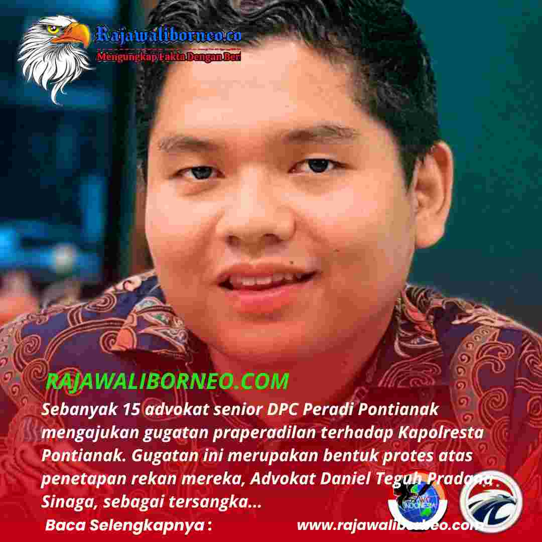 15 Advokat Peradi Pontianak Gugat Praperadilan Kapolresta Pontianak