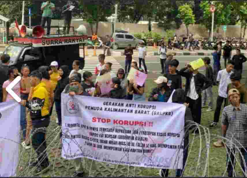 Massa Desak KPK Tuntaskan Dugaan Korupsi Ria Norsan