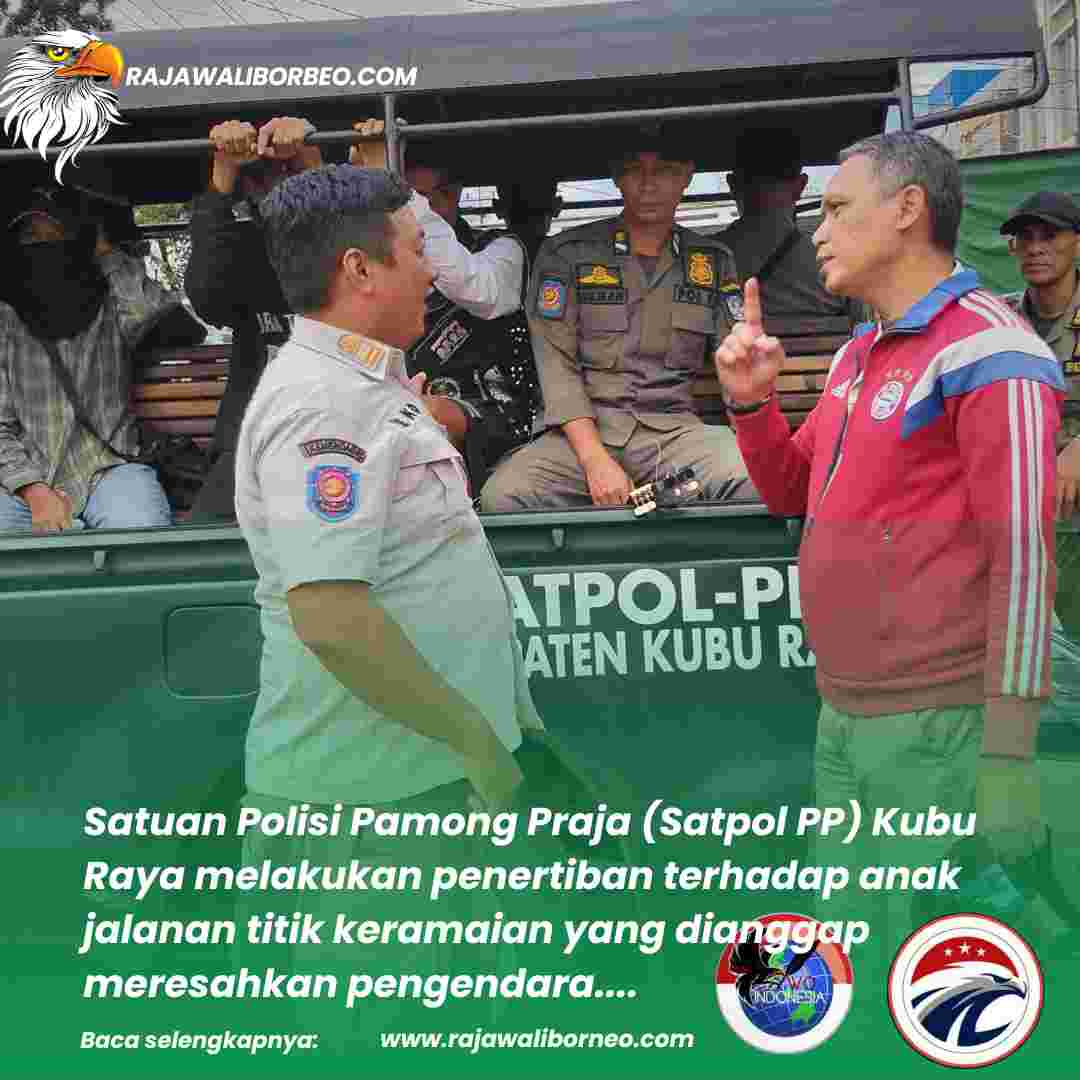 Satpol PP Kubu Raya Tertibkan Anak Jalanan