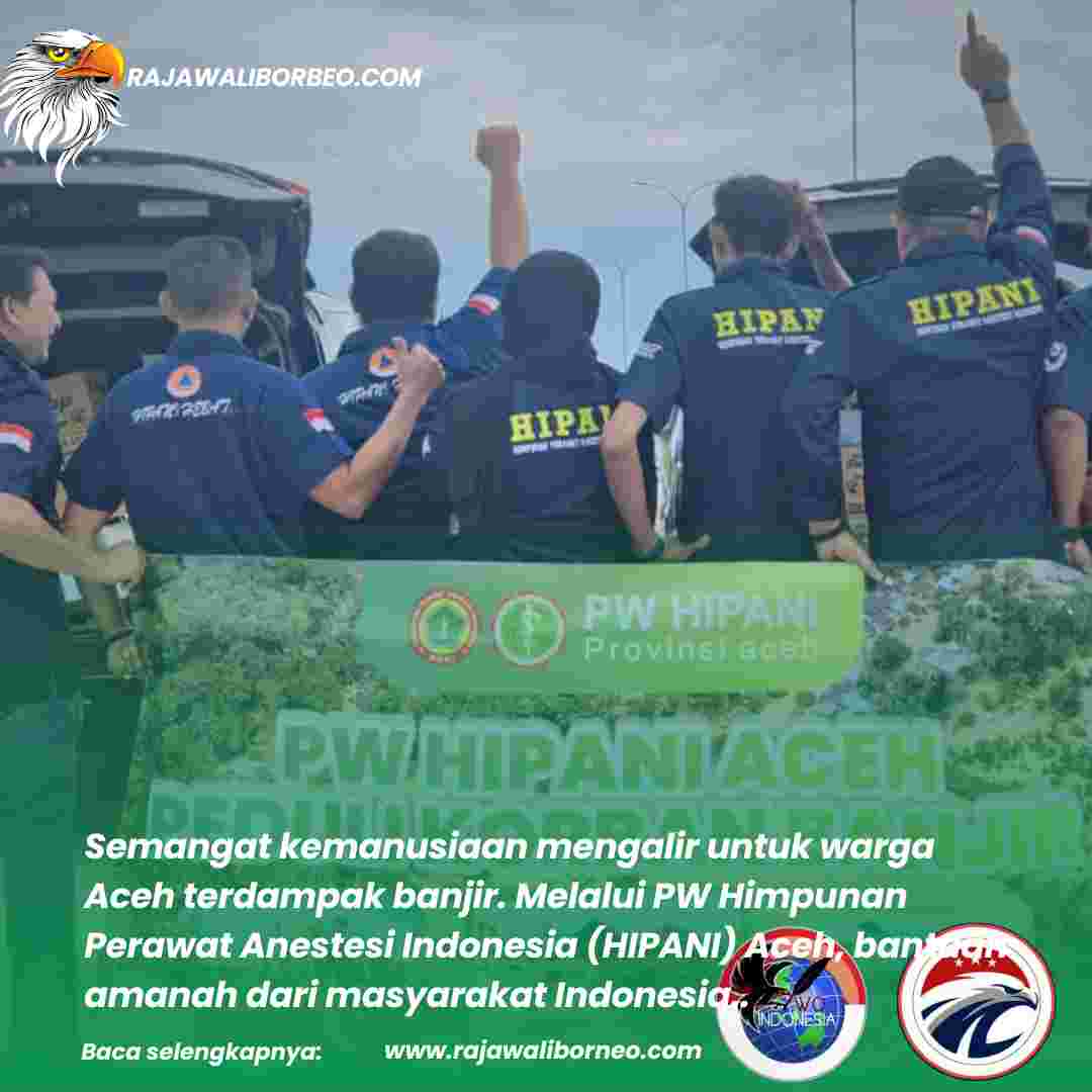 HIPANI Salurkan Bantuan Pascabanjir untuk Warga Pidie Jaya