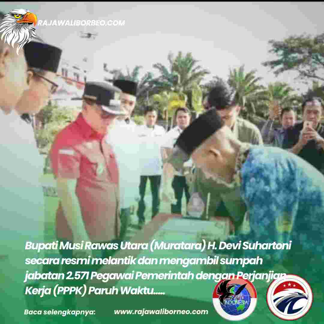 H. Devi Suhartoni Melantik 2.571 PPPK Paruh waktu