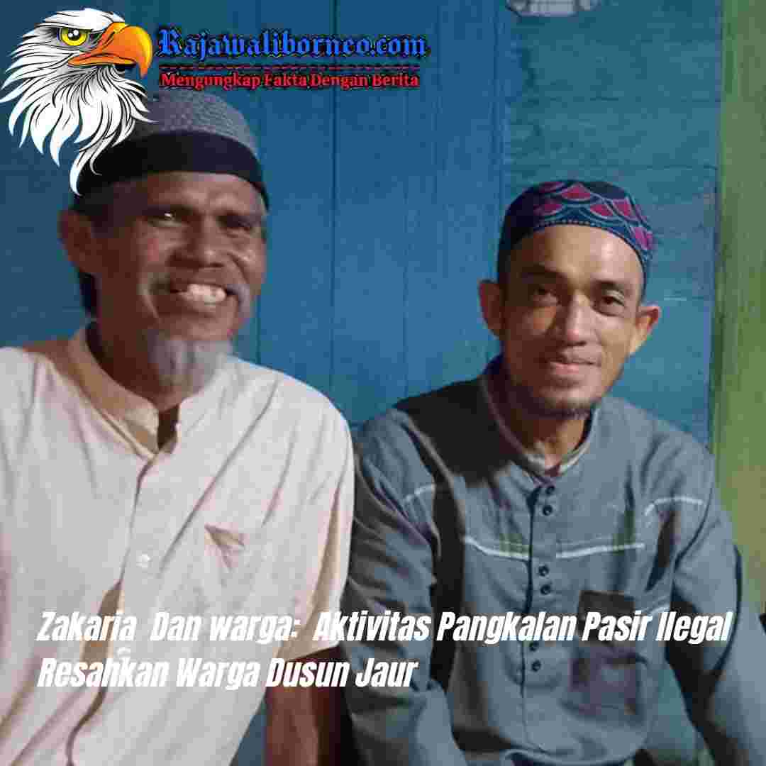 Aktivitas Pangkalan Pasir Ilegal Resahkan Warga Dusun Jaur.