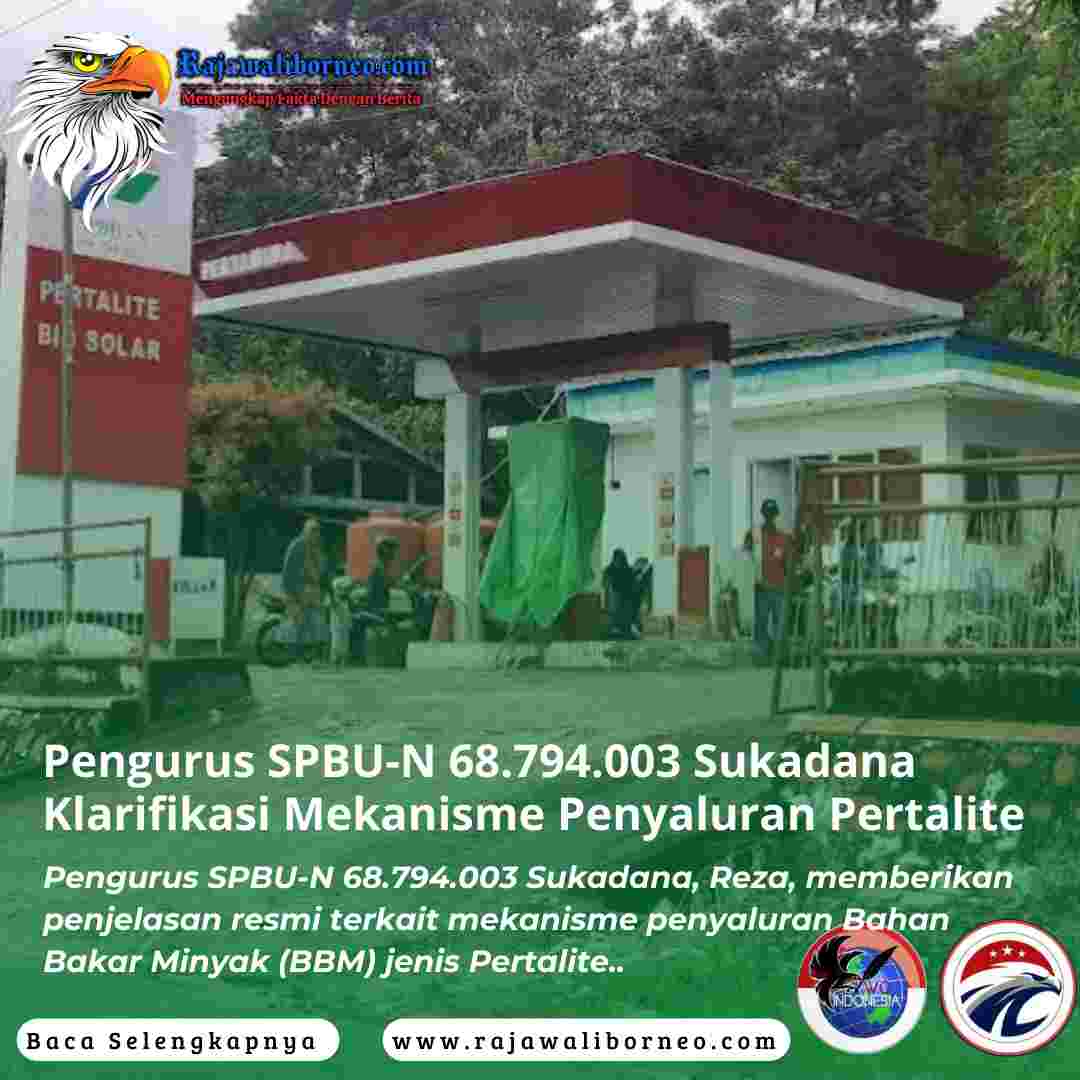 Pengurus SPBU-N 68.794.003 Sukadana Klarifikasi Mekanisme Penyaluran Pertalite