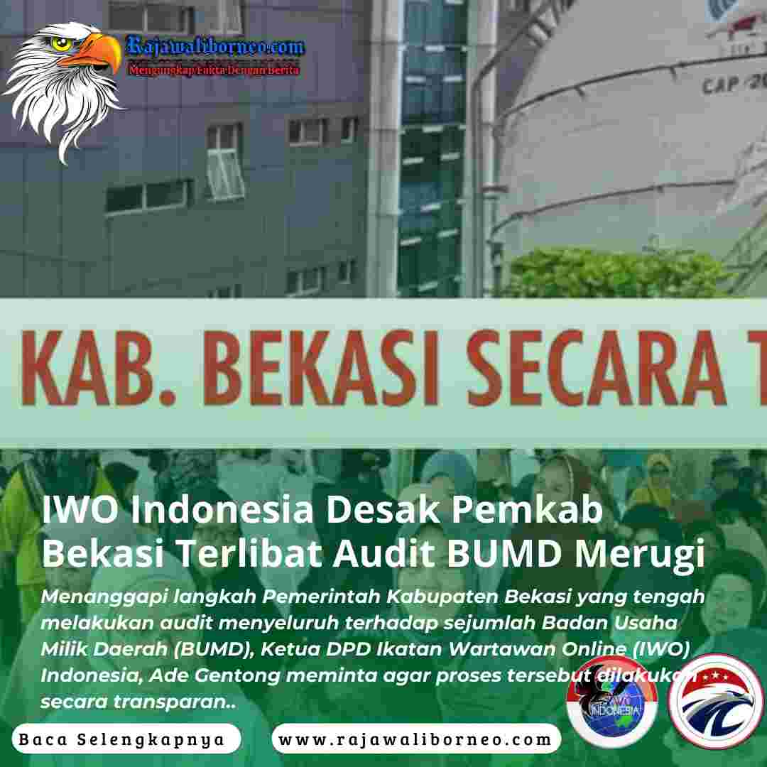 IWO Indonesia Desak Pemkab Bekasi Terlibat Audit BUMD Merugi