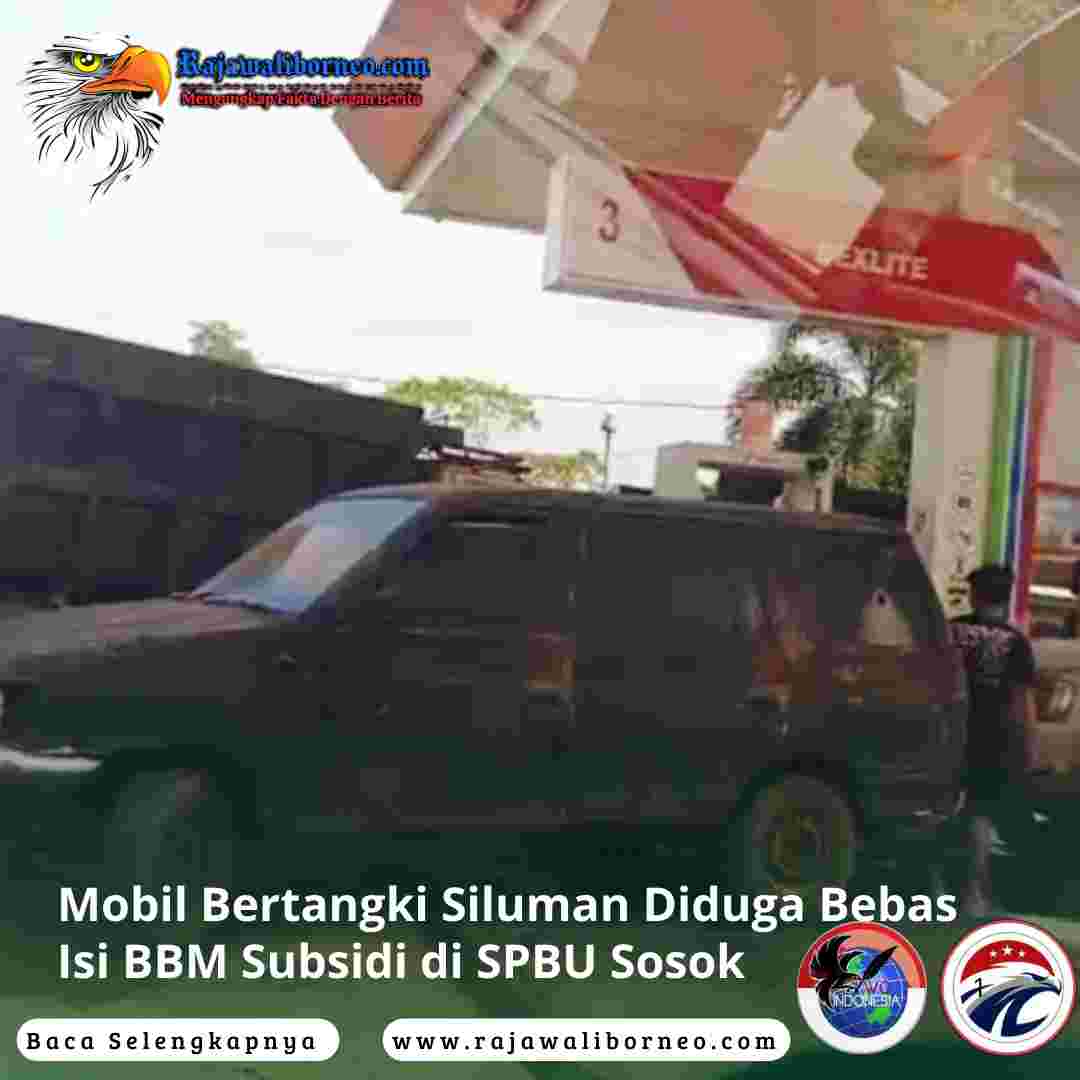 Mobil Bertangki Siluman Diduga Bebas Isi BBM Subsidi di SPBU Sosok