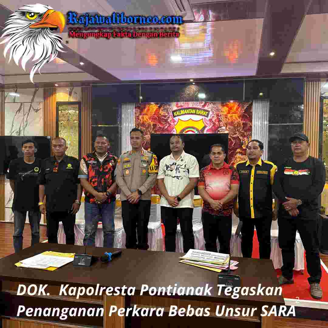 Kapolresta Pontianak Tegaskan Penanganan Perkara Bebas Unsur SARA