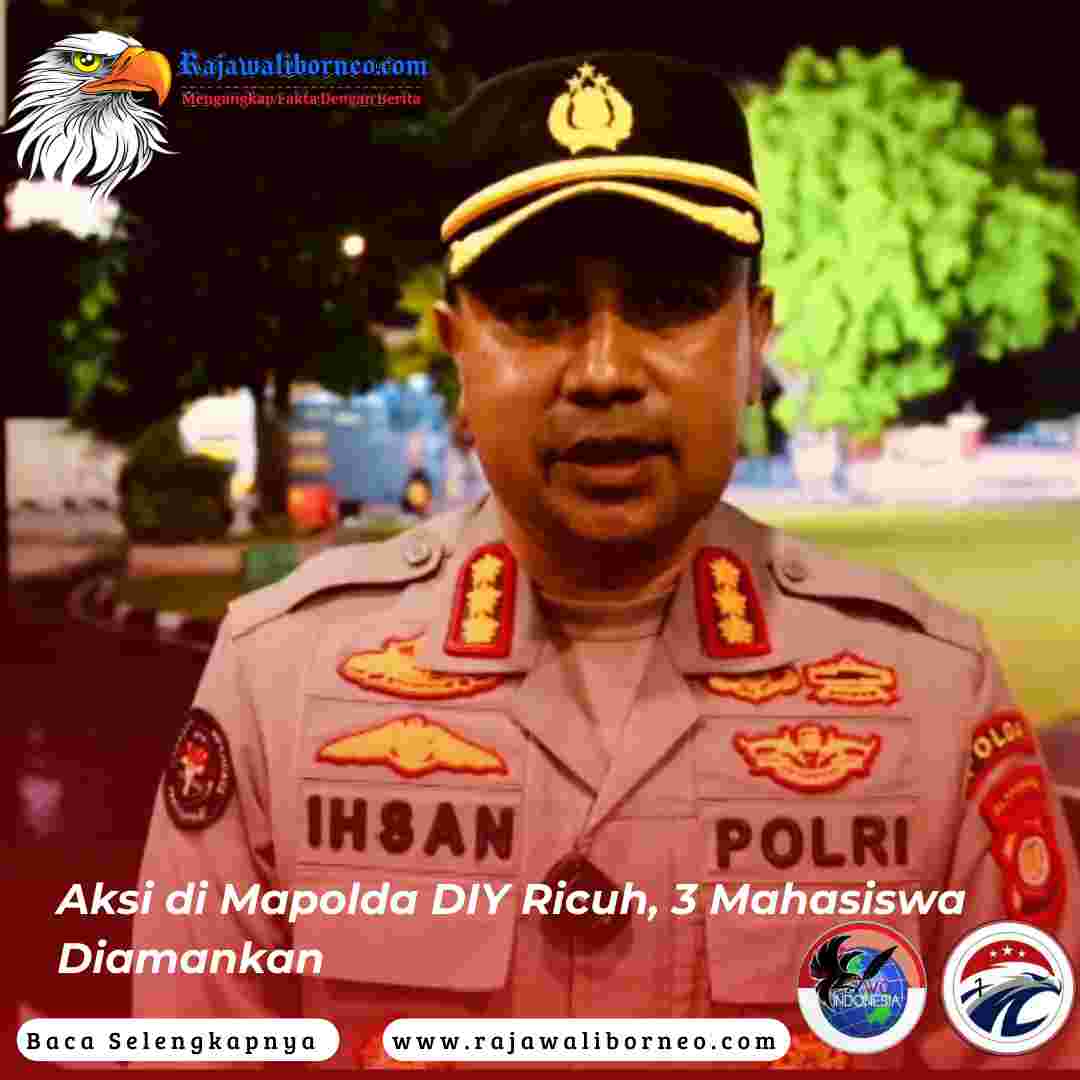 Aksi di Mapolda DIY Ricuh, 3 Mahasiswa Diamankan