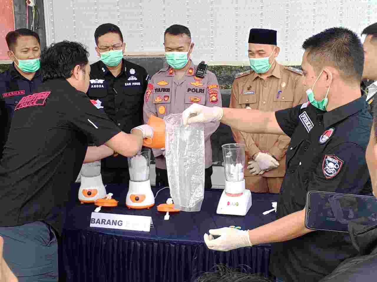 Pemusnahan Barang Bukti Narkoba.