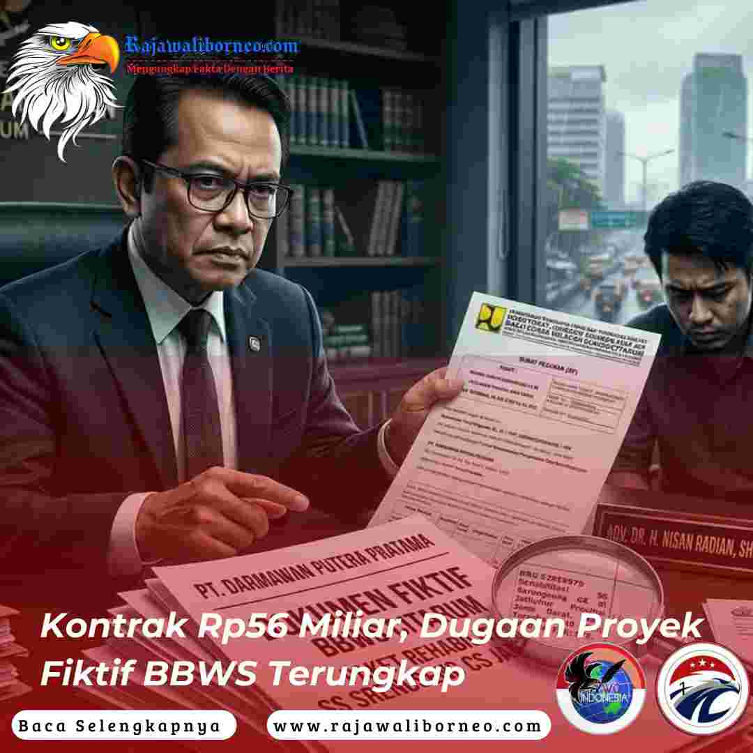 Kontrak Rp56 Miliar, Dugaan Proyek Fiktif BBWS Terungkap