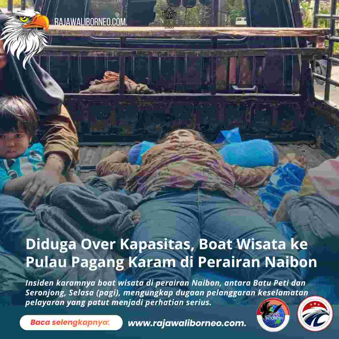 Diduga Over Kapasitas, Boat Wisata ke Pulau Pagang Karam di Perairan Naibon