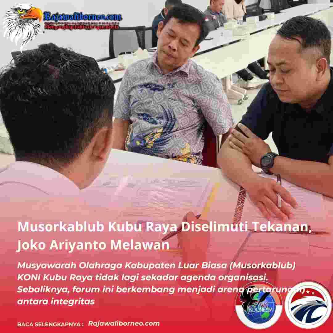 Musorkablub Kubu Raya Diselimuti Tekanan, Joko Ariyanto Melawan