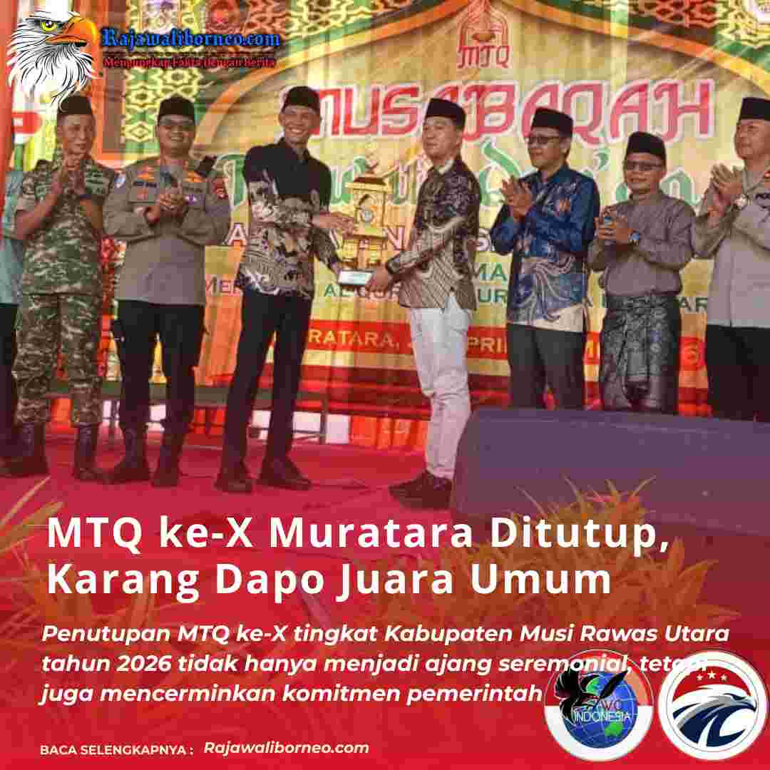MTQ ke-X Muratara Ditutup, Karang Dapo Juara Umum