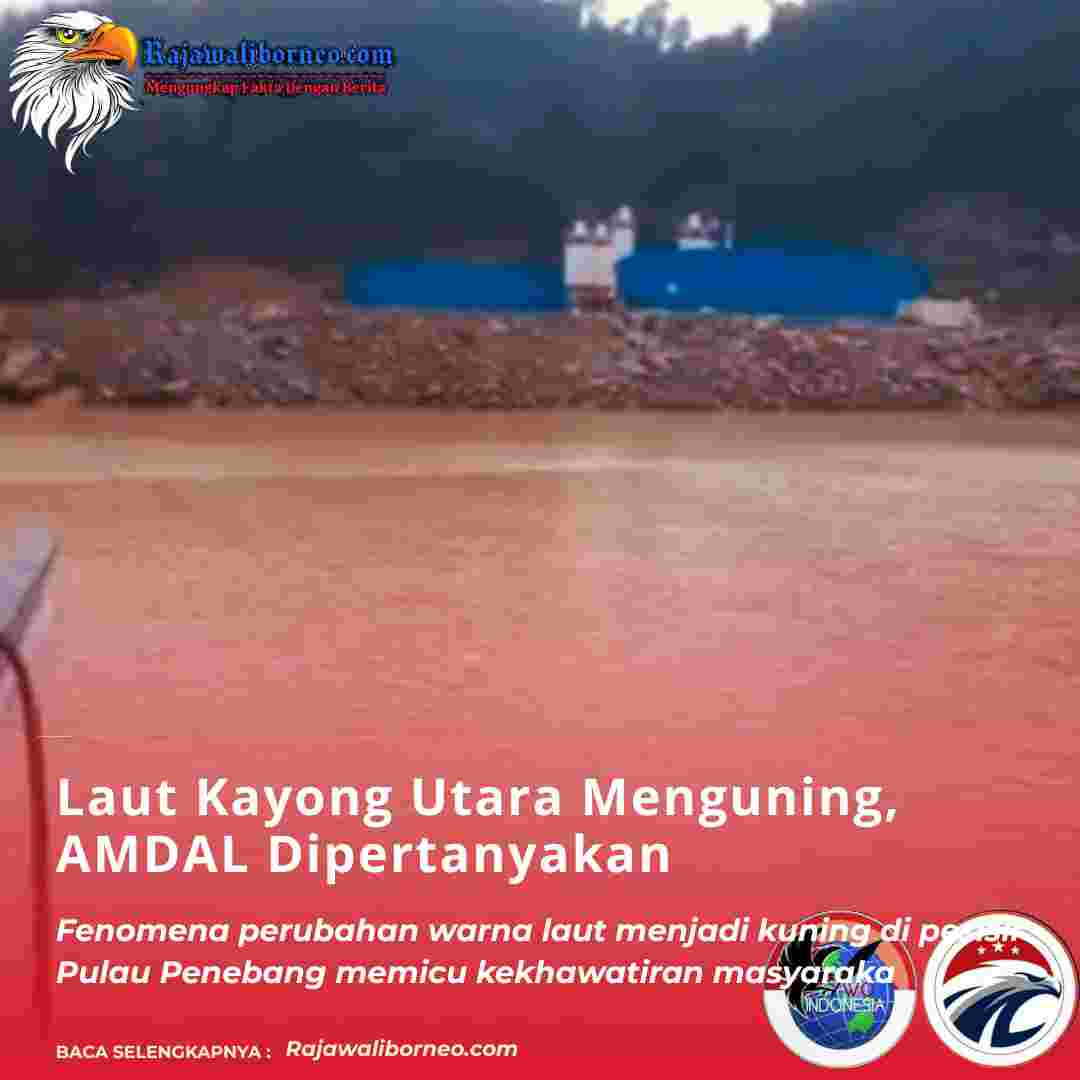 Laut Kayong Utara Menguning, AMDAL Dipertanyakan