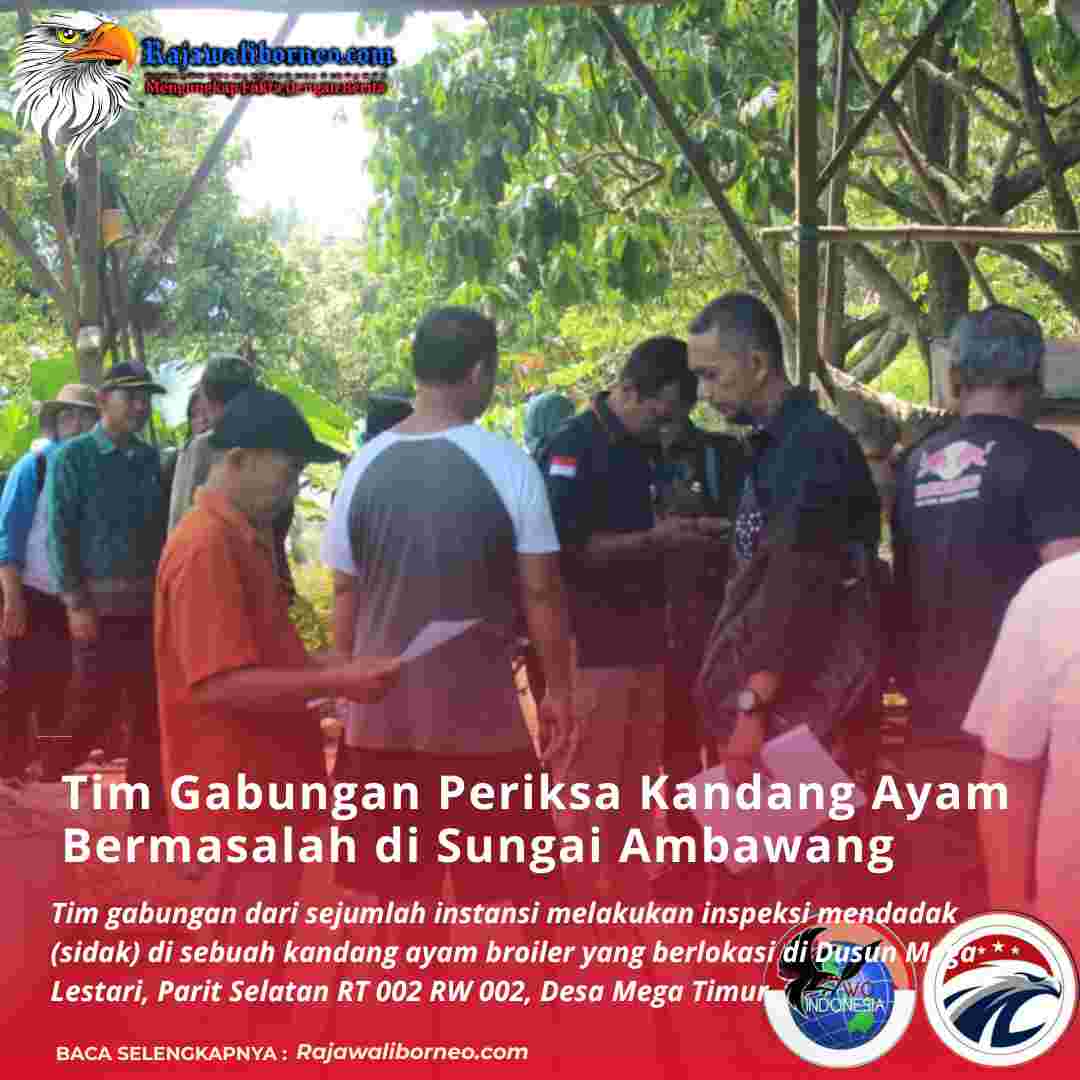 Tim Gabungan Periksa Kandang Ayam Bermasalah di Sungai Ambawang