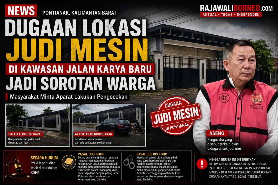 Atensi Presiden dan Kapolri Diuji Dugaan Judi Mesin