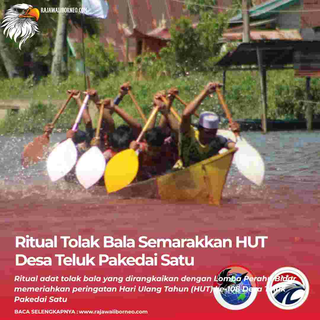 Ritual Tolak Bala Semarakkan HUT Desa Teluk Pakedai Satu