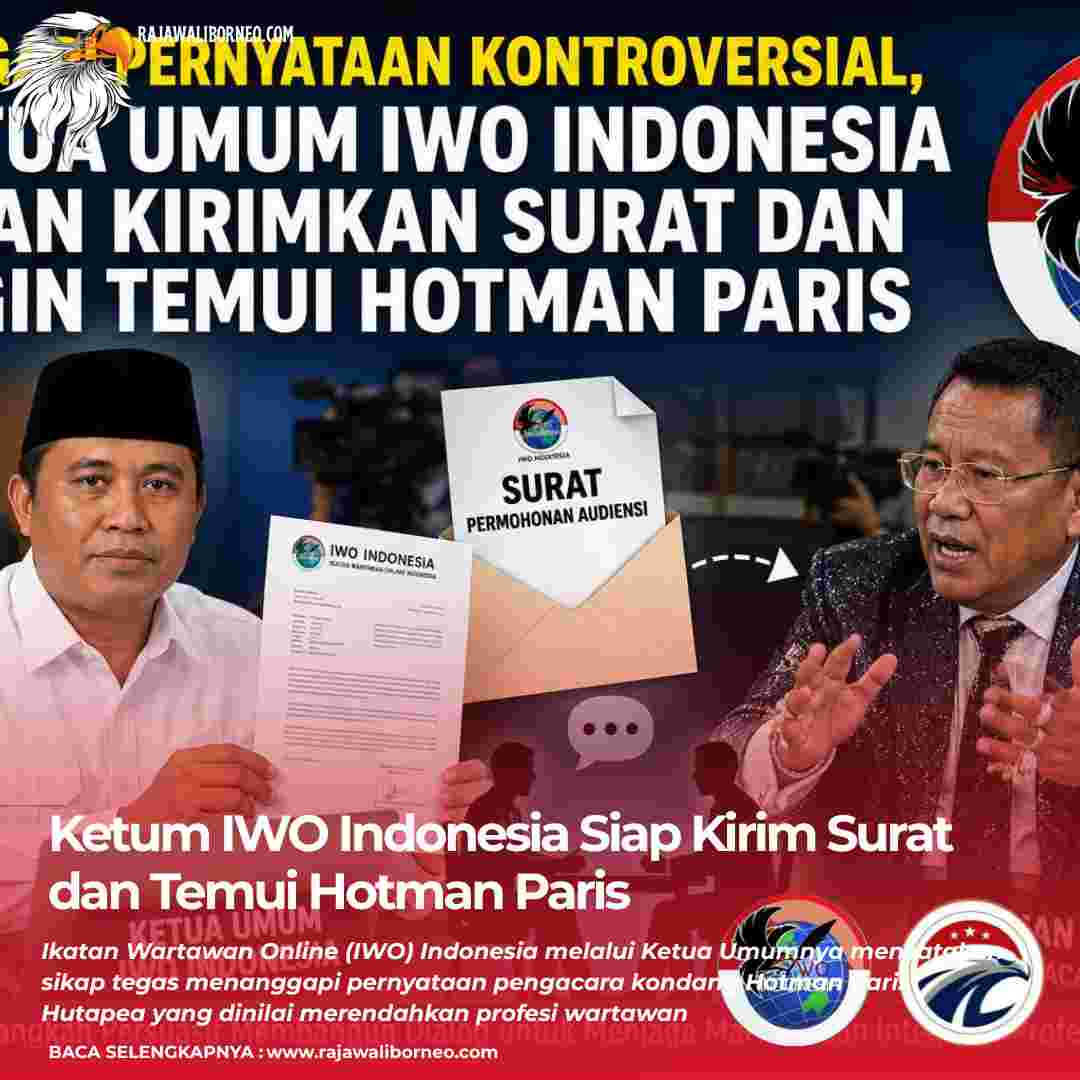 Ketum IWO Indonesia Siap Kirim Surat dan Temui Hotman Paris