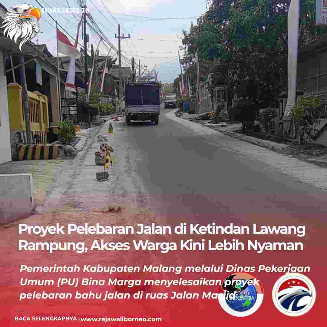 Proyek Pelebaran Jalan di Ketindan Lawang Rampung, Akses Warga Kini Lebih Nyaman