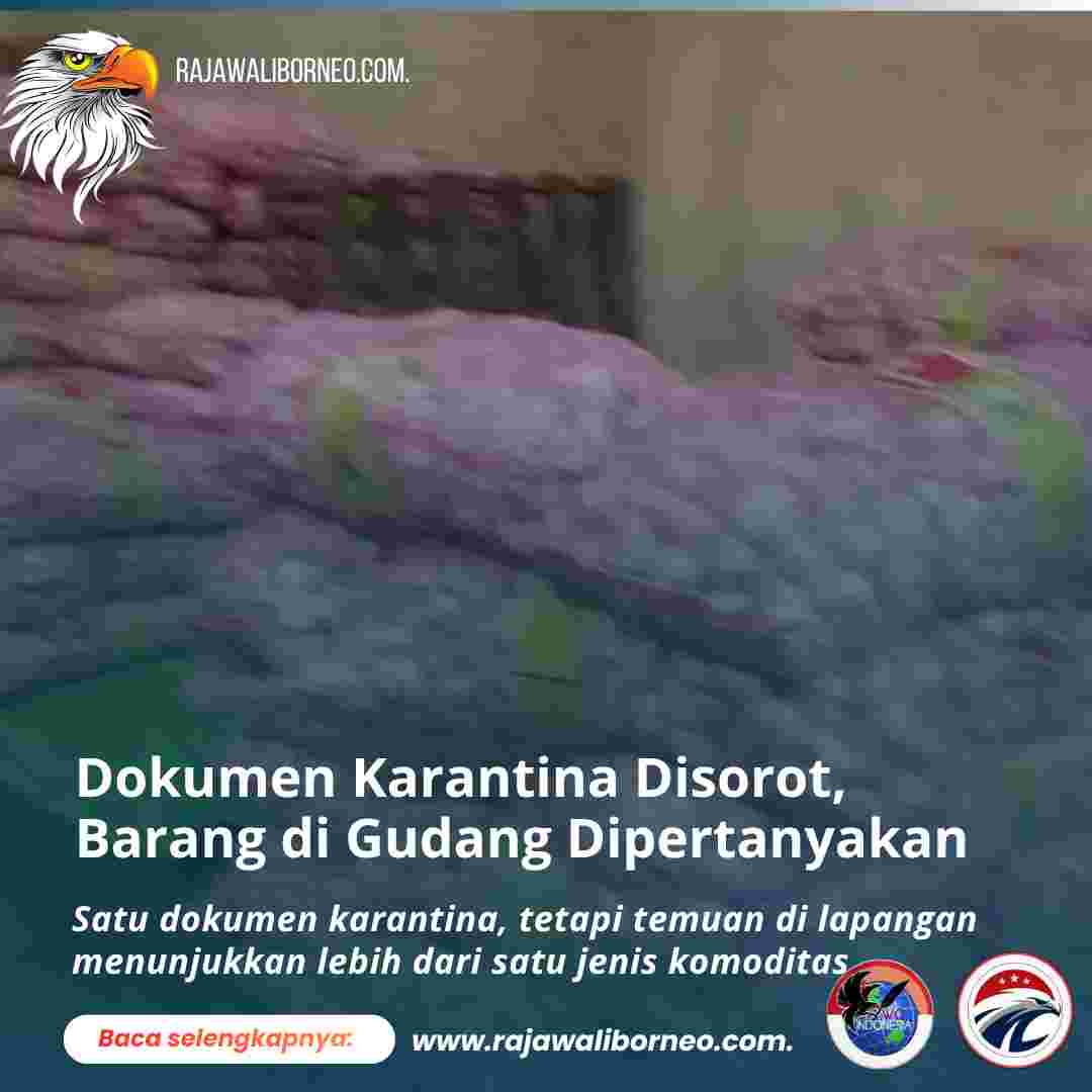Dokumen Karantina Disorot, Barang di Gudang Dipertanyakan