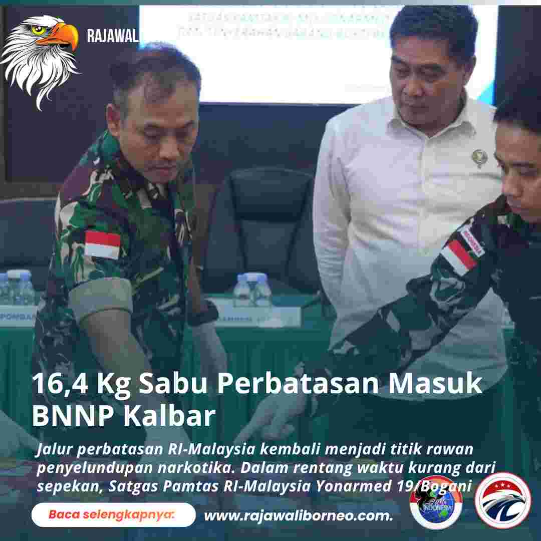 16,4 Kg Sabu Perbatasan Masuk BNNP Kalbar