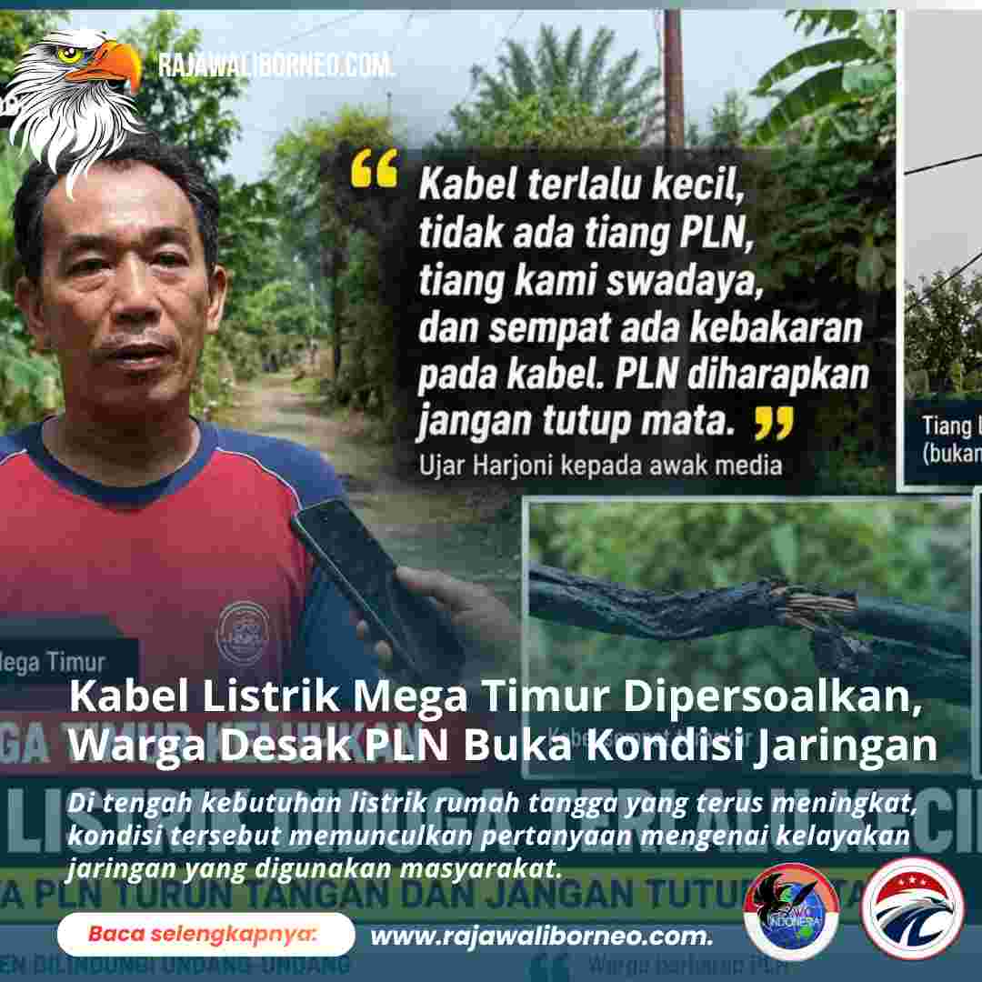 Kabel Listrik Mega Timur Dipersoalkan, Warga Desak PLN Buka Kondisi Jaringan