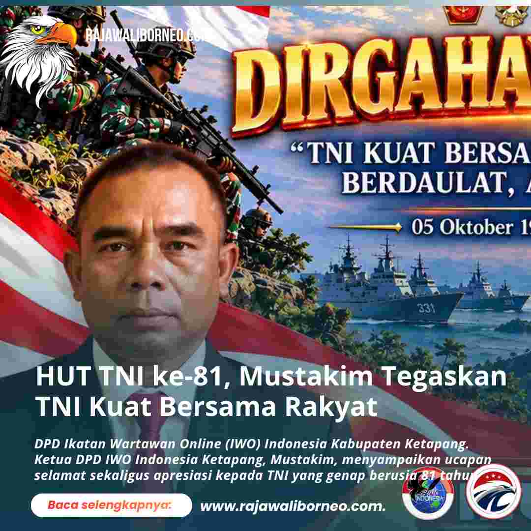 HUT TNI ke-81, Mustakim Tegaskan TNI Kuat Bersama Rakyat