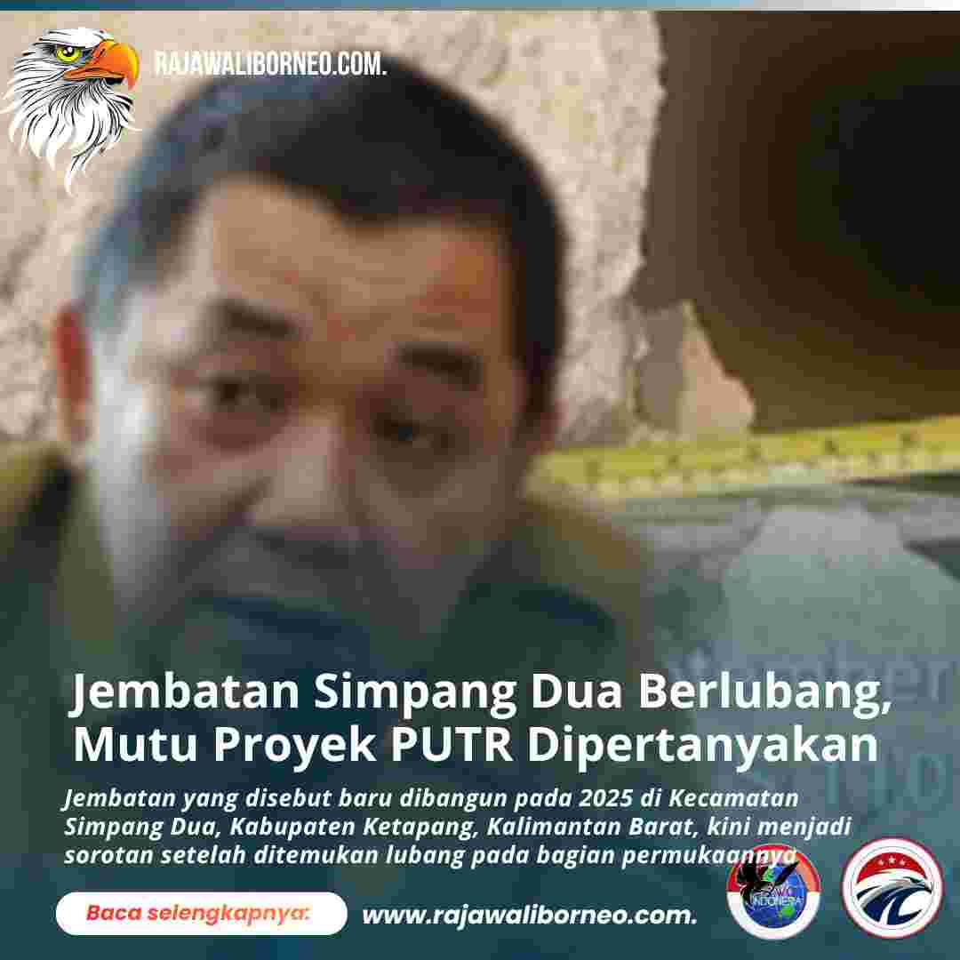 Jembatan Simpang Dua Berlubang, Mutu Proyek PUTR Dipertanyakan