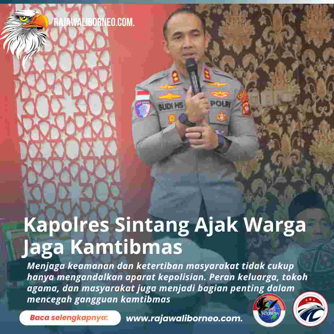 Kapolres Sintang Tekankan Peran Warga Jaga Kamtibmas